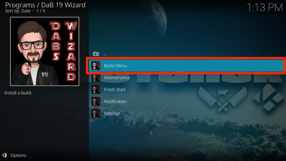 dabutcher builds menu