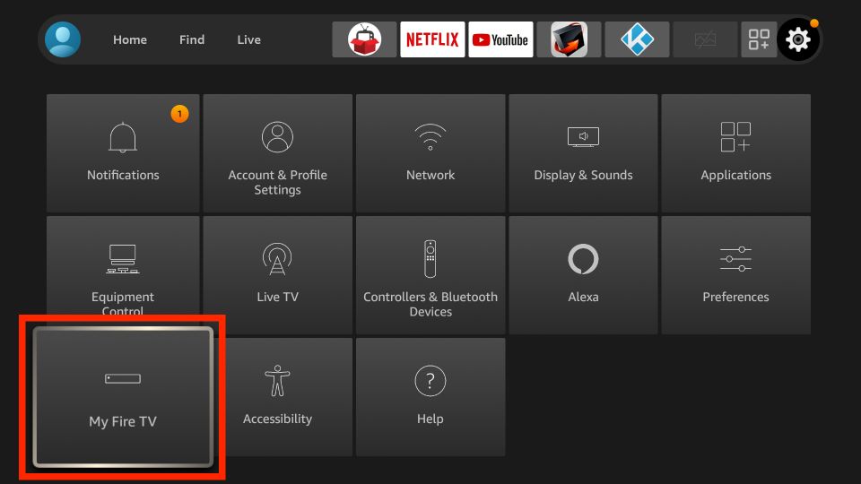 open my fire tv on firestick