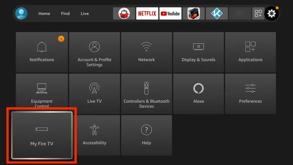 open my fire tv on firestick