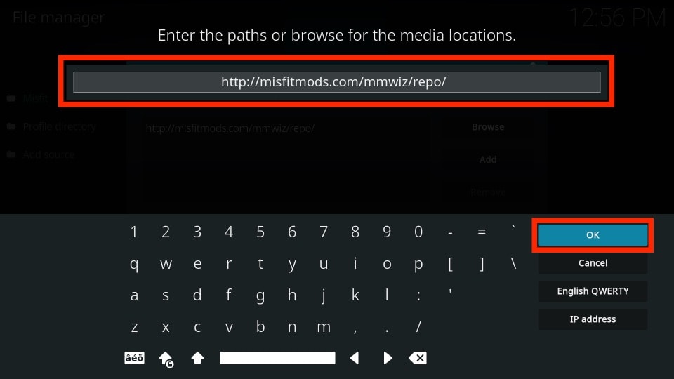 Media Location URL