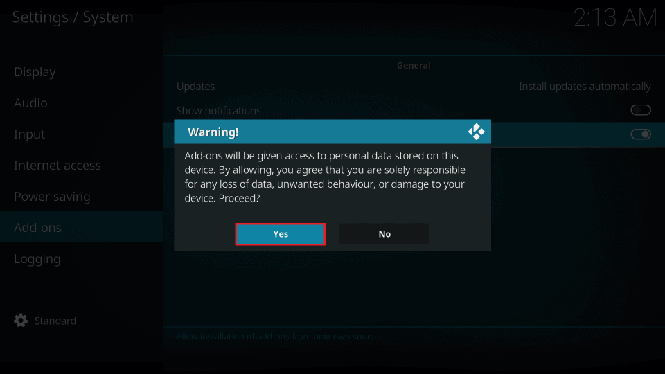 installing Marauder Kodi Addon