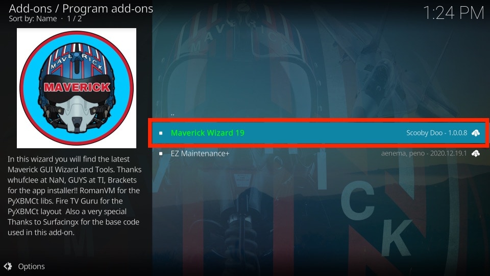 maverick for kodi
