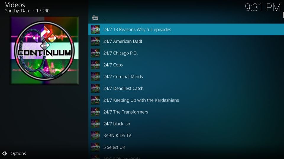 q sports kodi addon