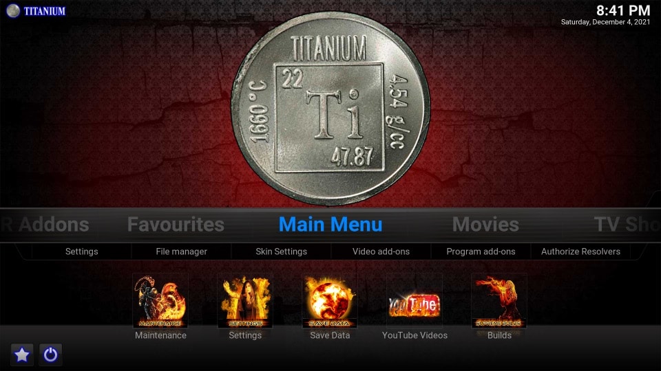 how to install Titanium kodi build 