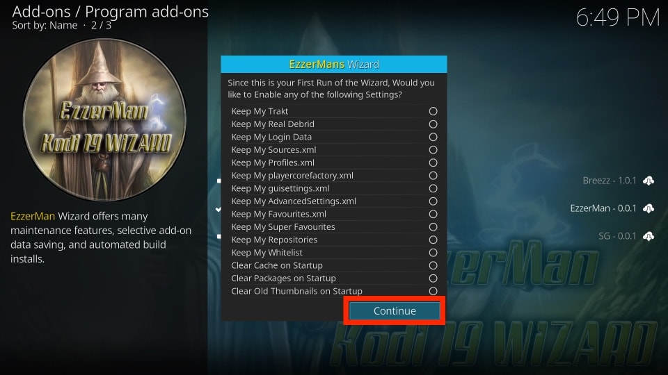 kodi ezzermacs