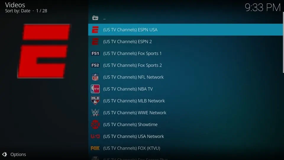 how to use q sports kodi addon