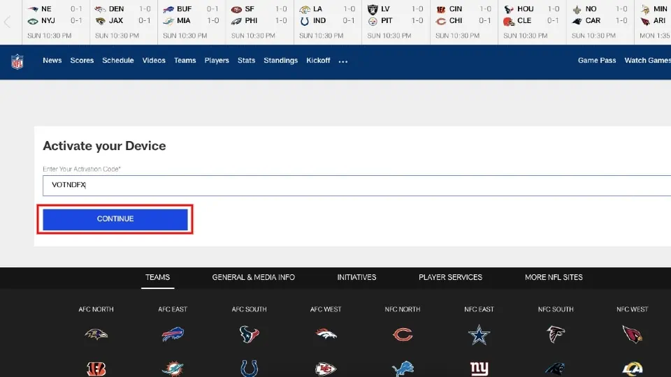 nfl.com/activate