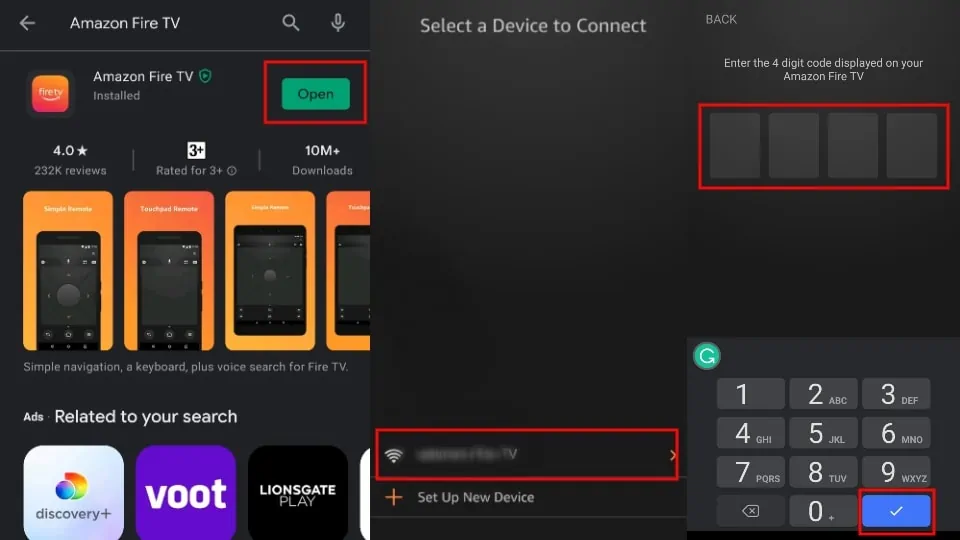 connect amazon fire tv app with fire tv stick