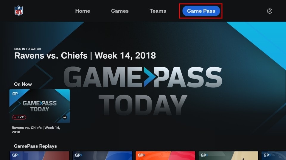 how to use nfl game pass on firestick