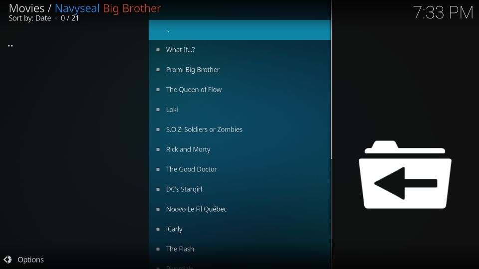 inside popular folder options
