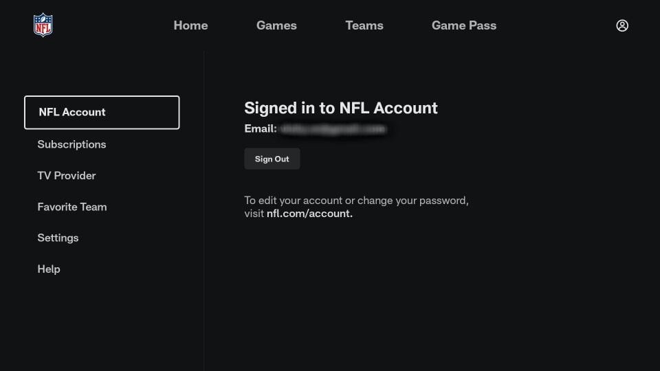 nfl game pass login