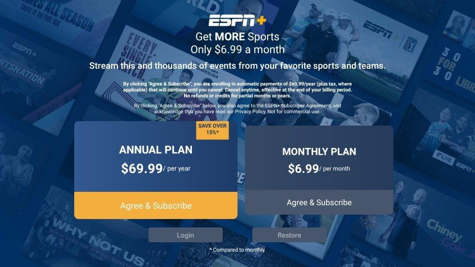 ESPN+ Subscription Plans
