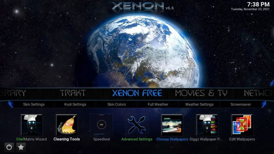 how to use diggz xenon kodi build