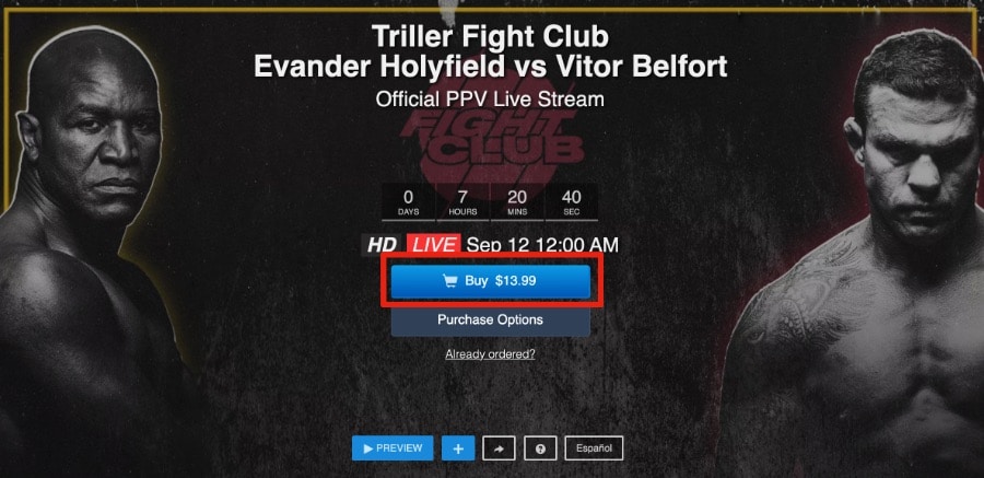 Evander Holyfield vs Vitor Belfort live stream and how to watch on