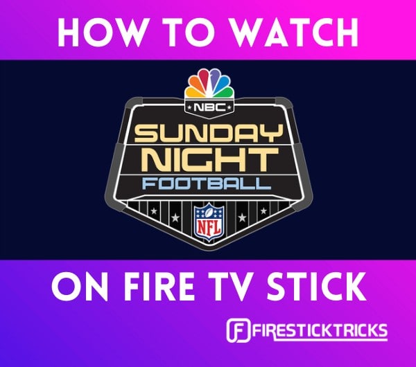 sunday night football tv