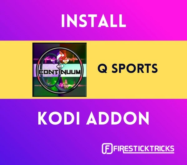 how to install q sports kodi addon