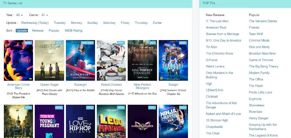 tv shows online free