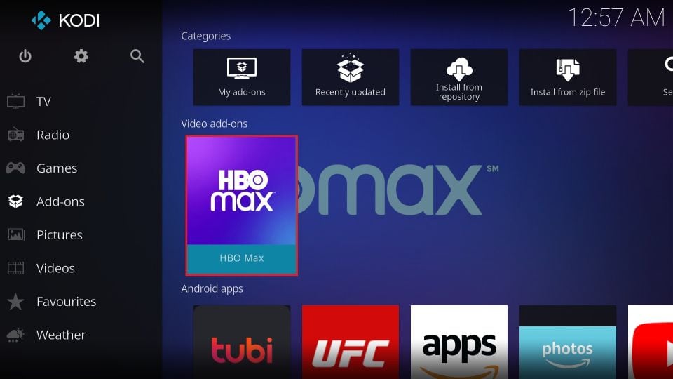 kodi hbo max addon