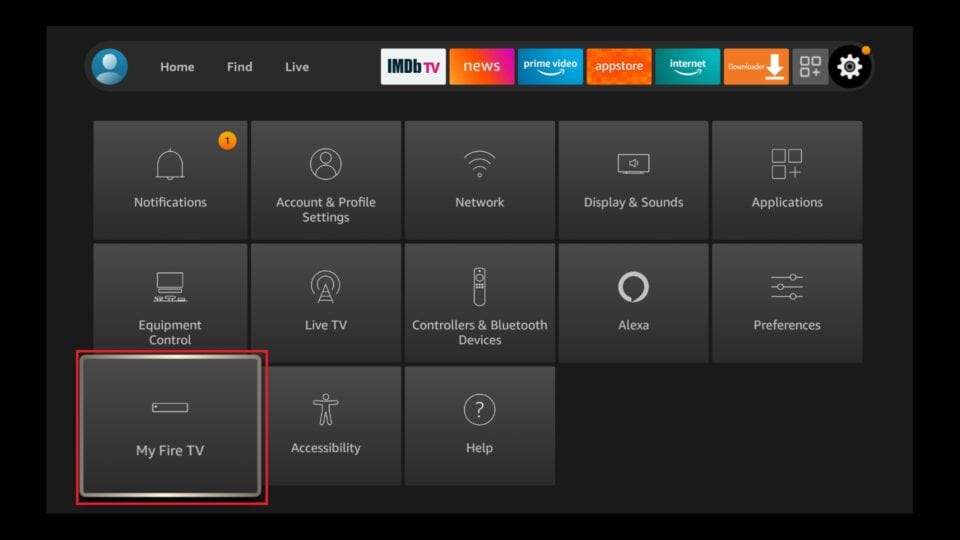 My Fire TV on firestick