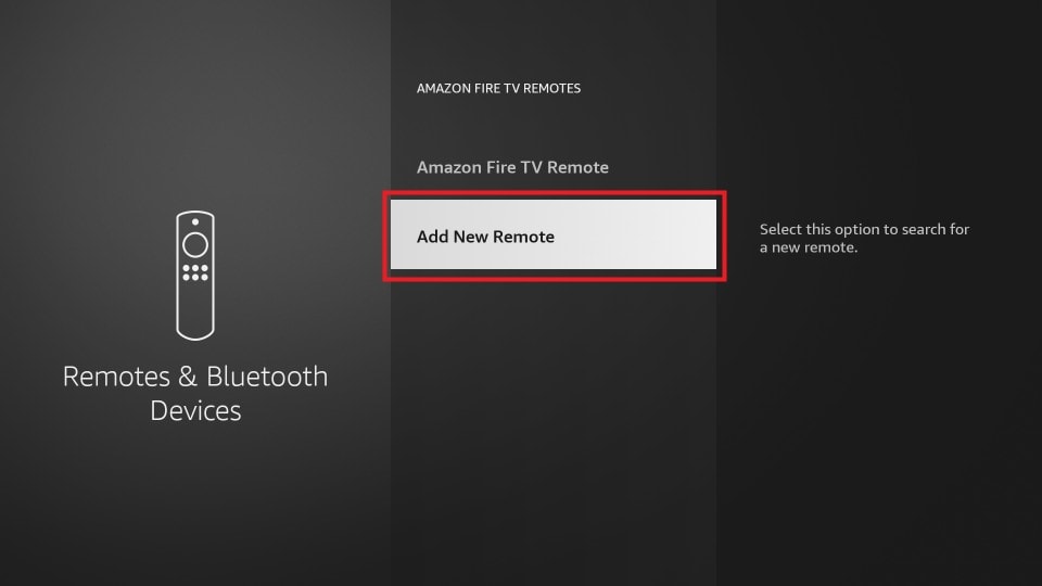 add new remote to firestick