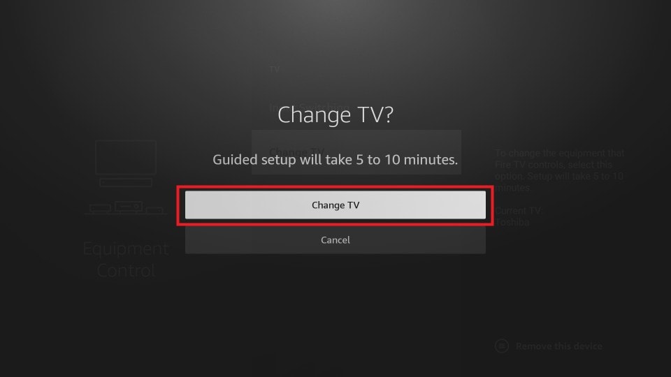 select change tv