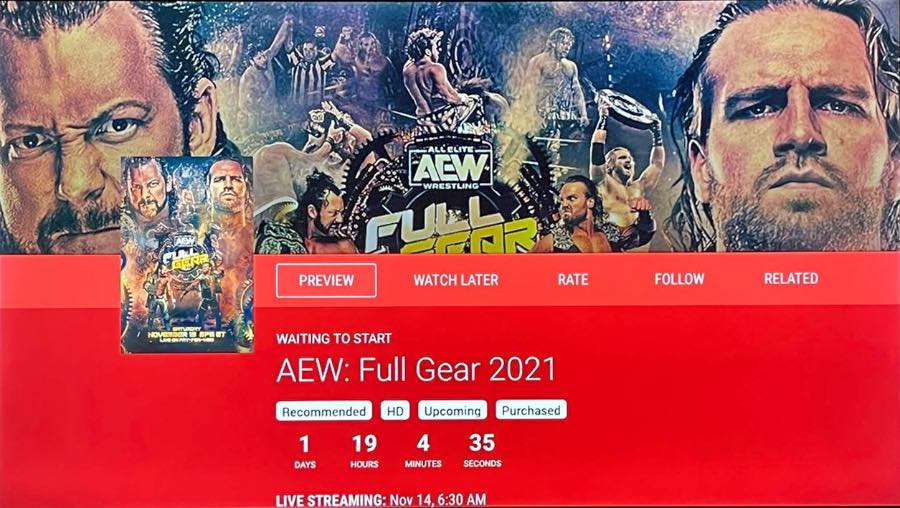 AEW: FULL GEARPay-Per-View to Stream on Bleacher Report Saturday, Nov. 19 at 8 PM ET for $49.99
