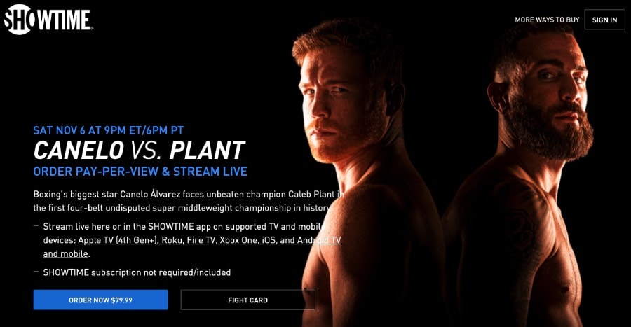 live stream Canelo Alvarez vs Caleb Plant on FireStick in the US