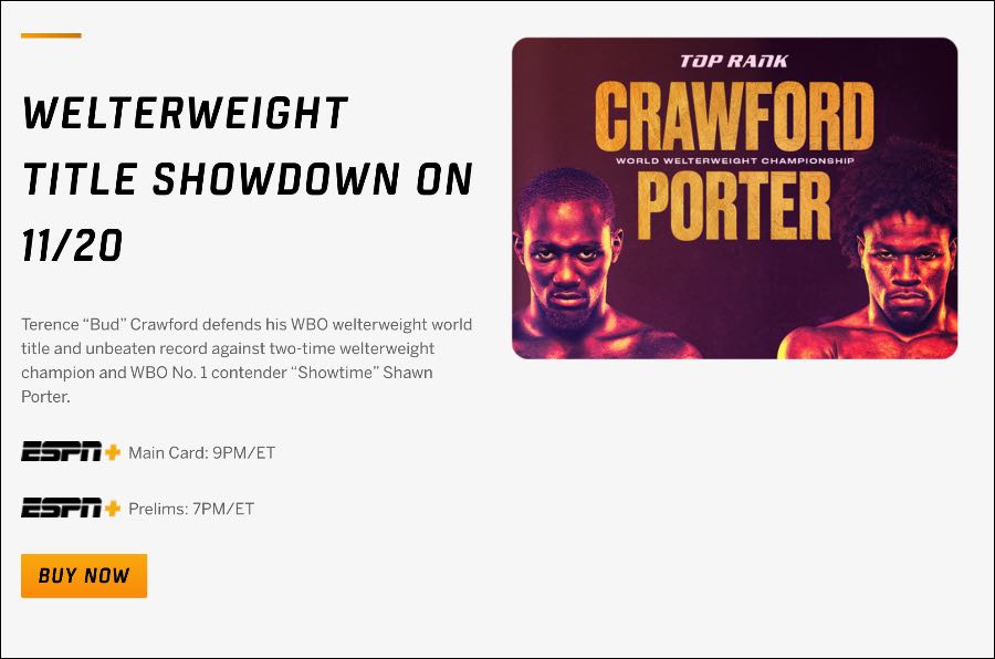 live stream Terence Crawford vs Shawn Porter fight