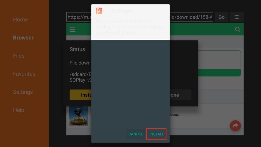 how to install so player on firestick