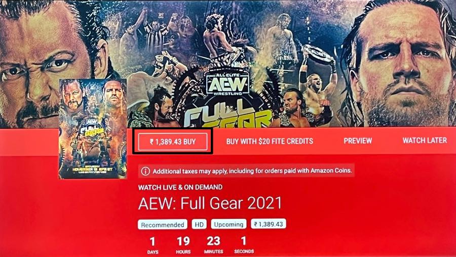 How to Watch AEW Full Gear PPV on FireStick