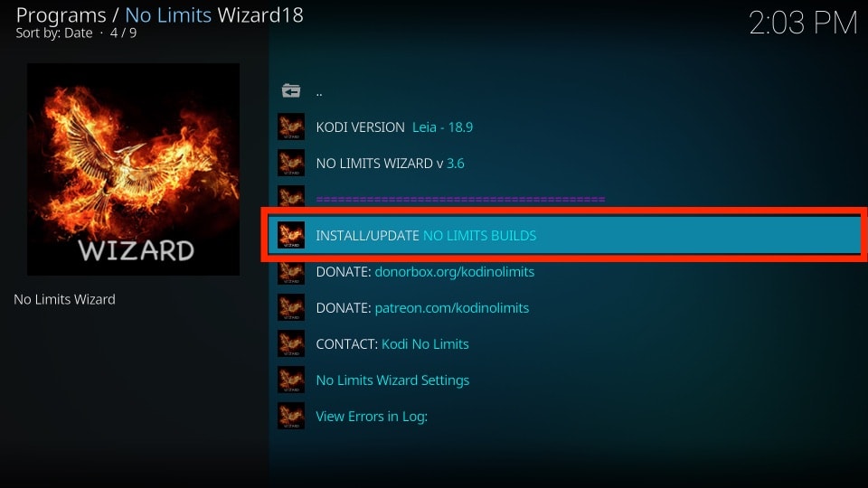 no limits magic build firestick