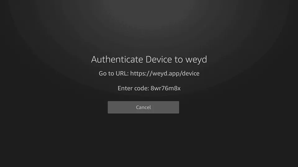 authenticate device to weyd