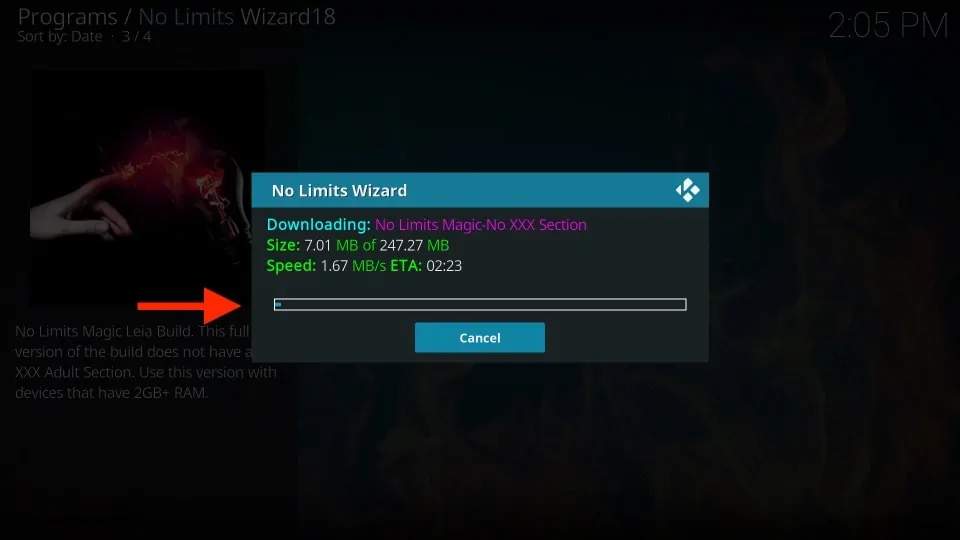 kodi no limits magic build