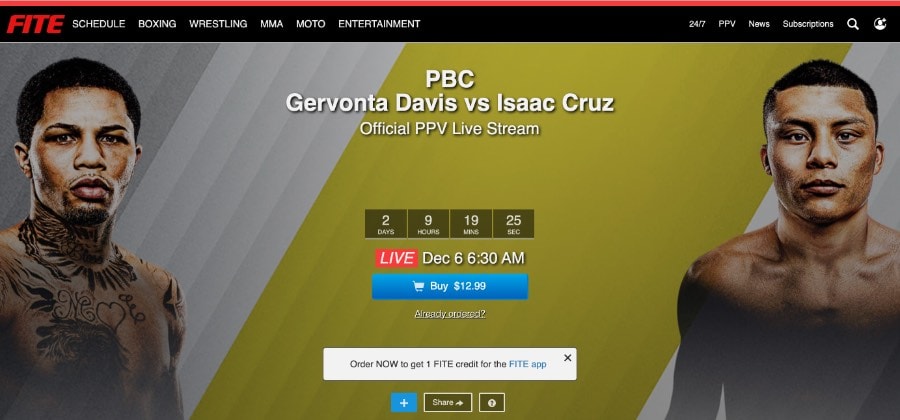 how to watch Gervonta Davis vs Isaac Cruz without cable