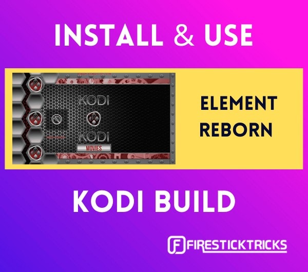 how to install element reborn kodi build