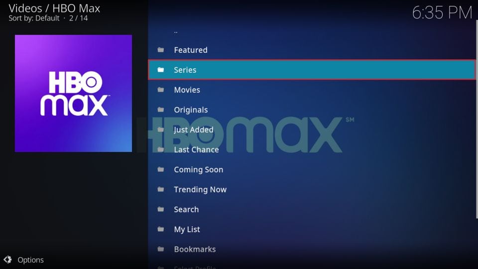 hbo max kodi addon tv series