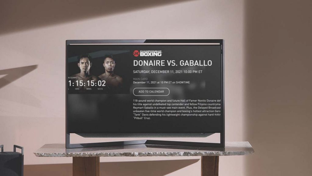 How to Watch Nonito Donaire vs Reymart Gaballo on firestick for free