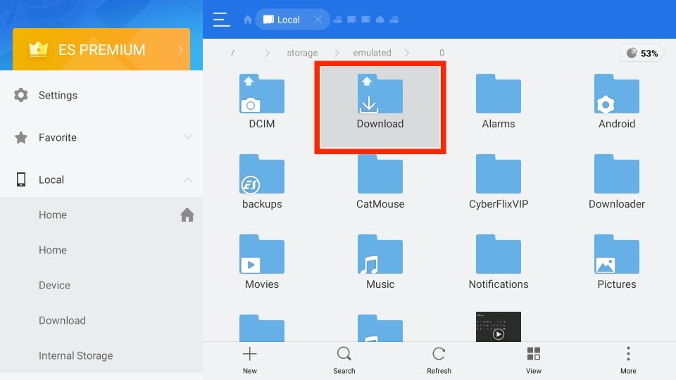 transfer files from computer onto firestick using es file explorer