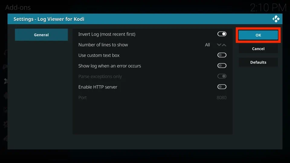 kodi log viewer addon