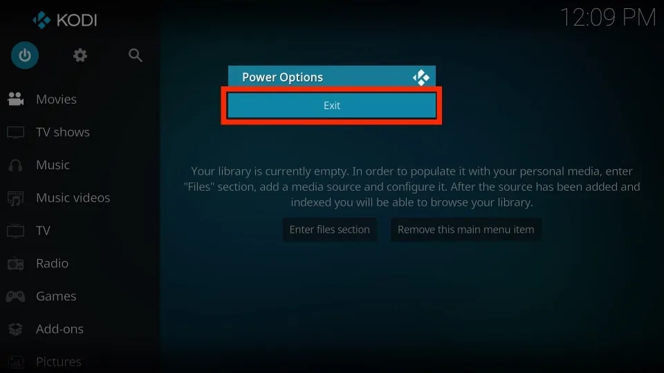 restore kodi backup