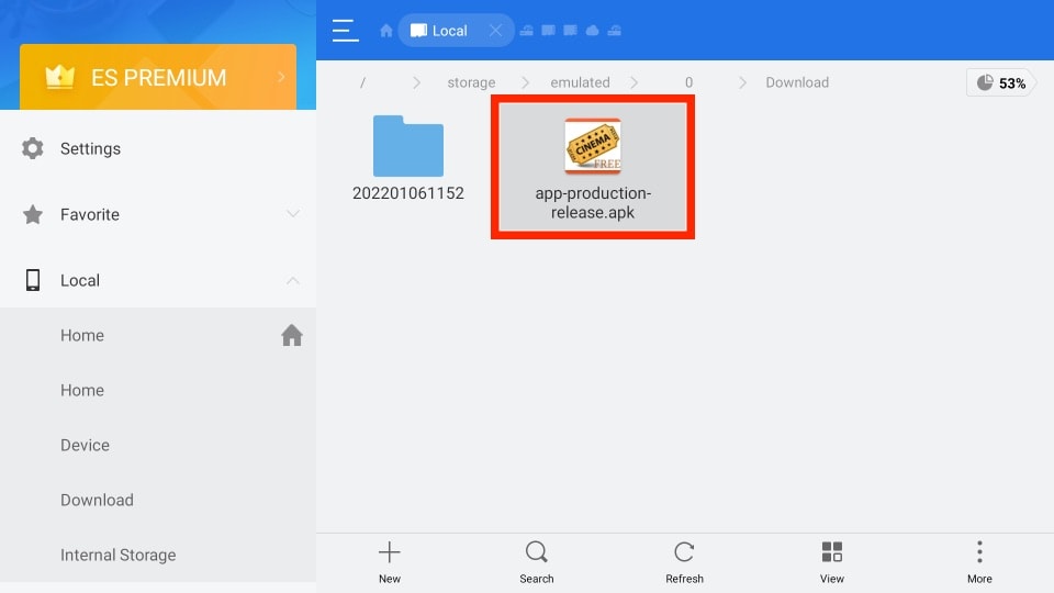 sideload apps on firestick from computer with es file explorer