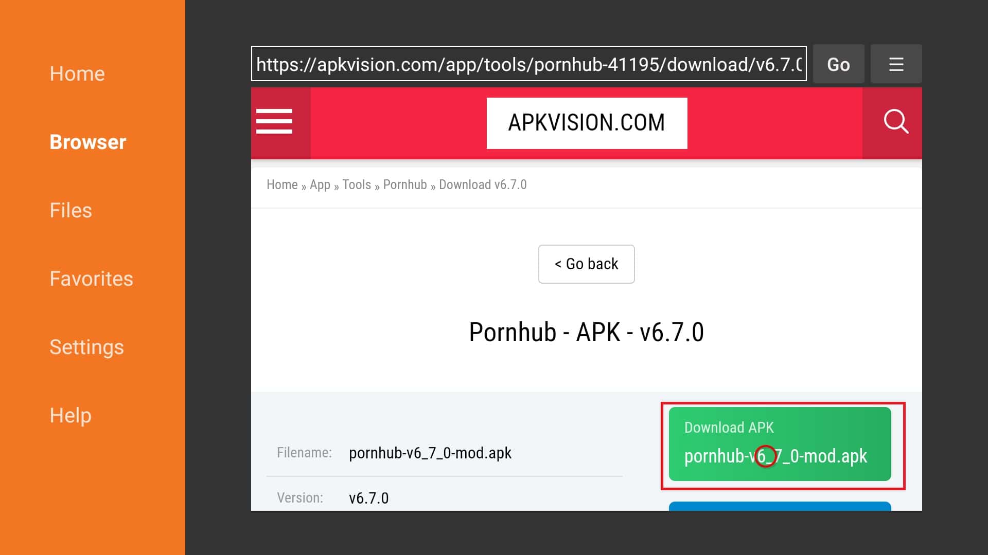 how to install porn hub app