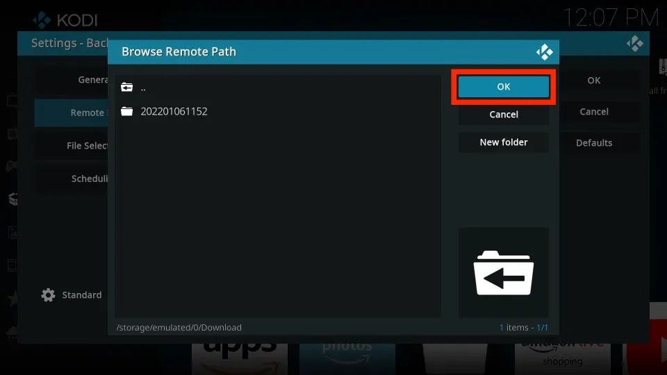 how to reset kodi