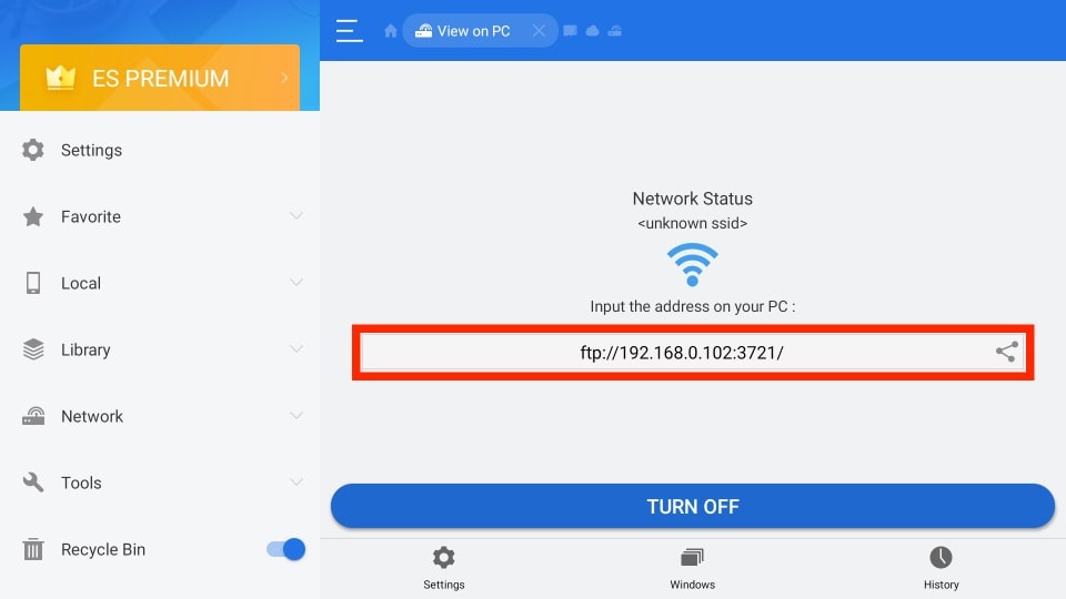 es file explorer firestick computer file sharing