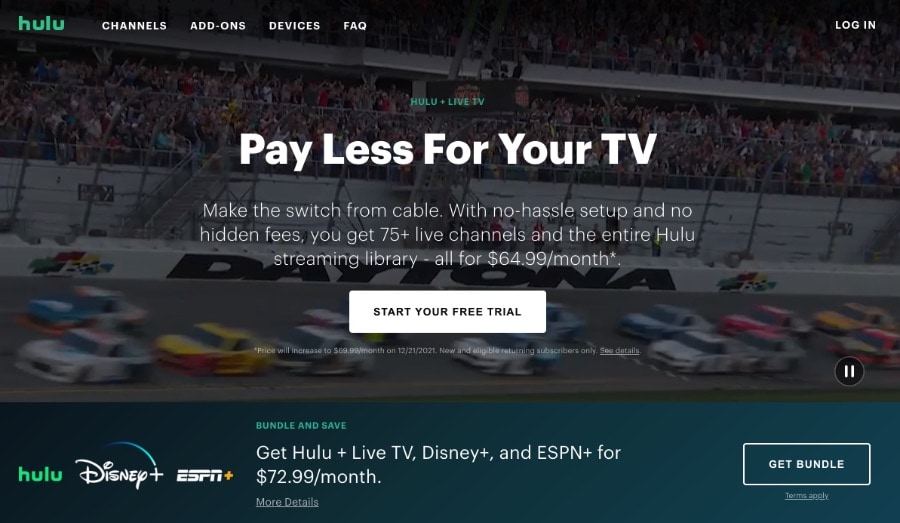 chiefs game on hulu live today