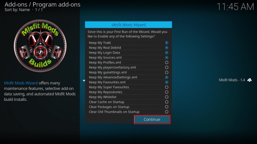 atomic kodi build