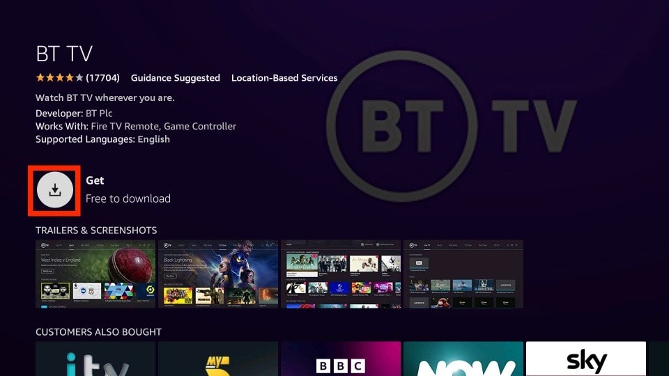 how to install bt tv on firestick