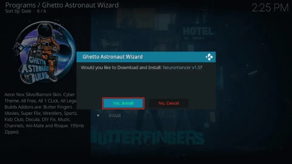 Neuromancer kodi build