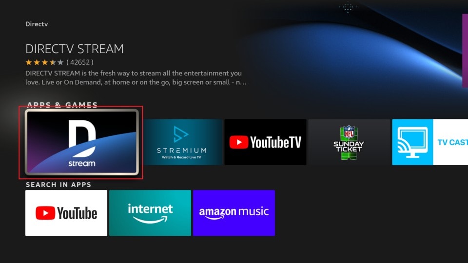 directv app on firestick