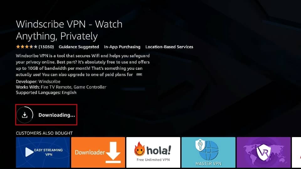 how to download windscribe on firestick